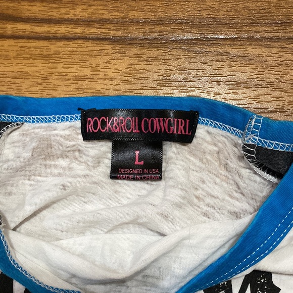 Rock and roll cowgirl baseball t-shirt. Never worn. - Picture 2 of 2